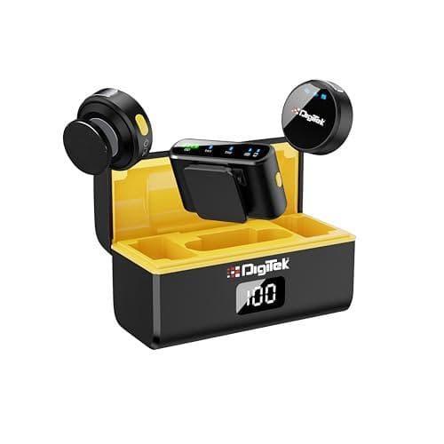 DIGITEK DWM-116 2-in-1 Wireless Microphone with TYPE C, Lightning & Camera Connectors — image 1