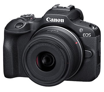 Canon EOS R100 Mirrorless Camera with RF-S18-45mm Lens — image 1