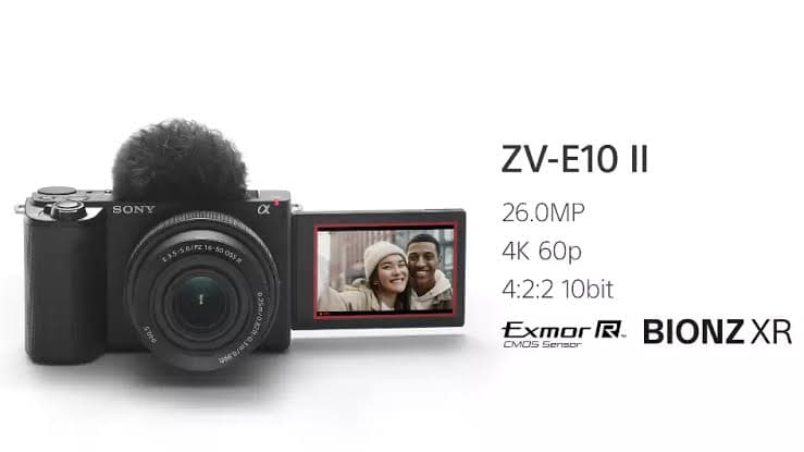 Sony ZV-E10 II Mirrorless Camera with 16-50mm II Lens ZVE10M2KB — image 1