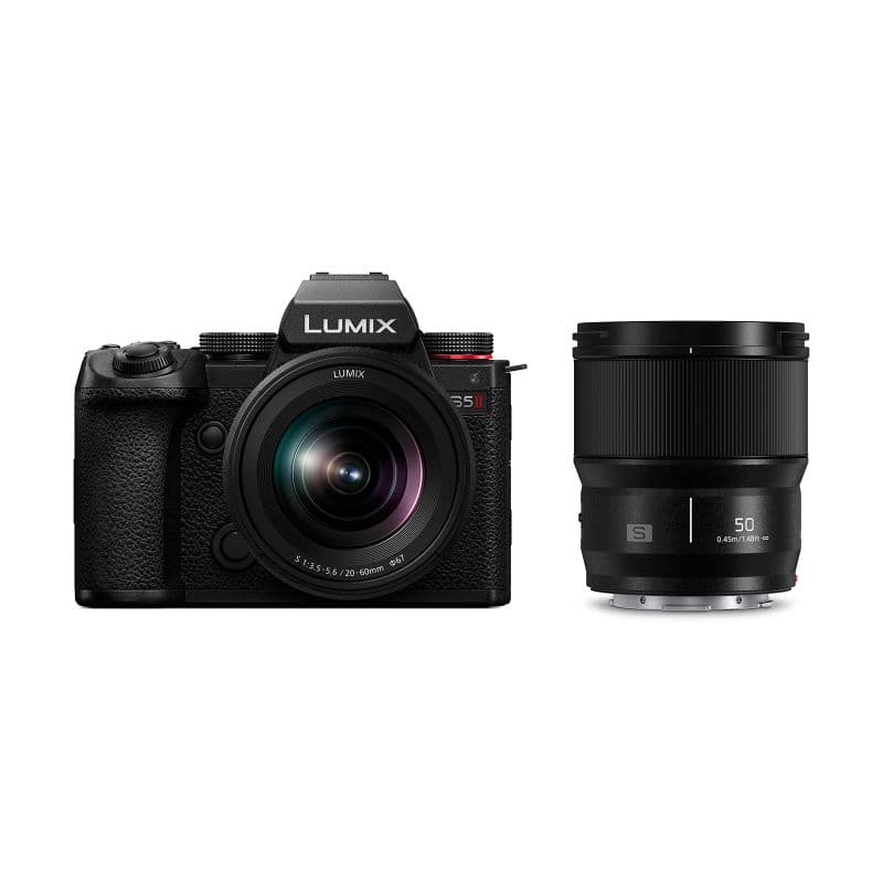 Panasonic Lumix S5II Mirrorless Camera with 20-60mm f/3.5-5.6 and 50mm f/1.8 Lenses