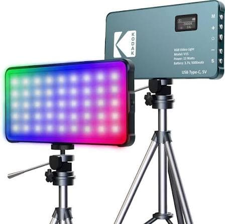 KODAK V15 RGB Video Light 1560 lx Camera LED Light — image 1
