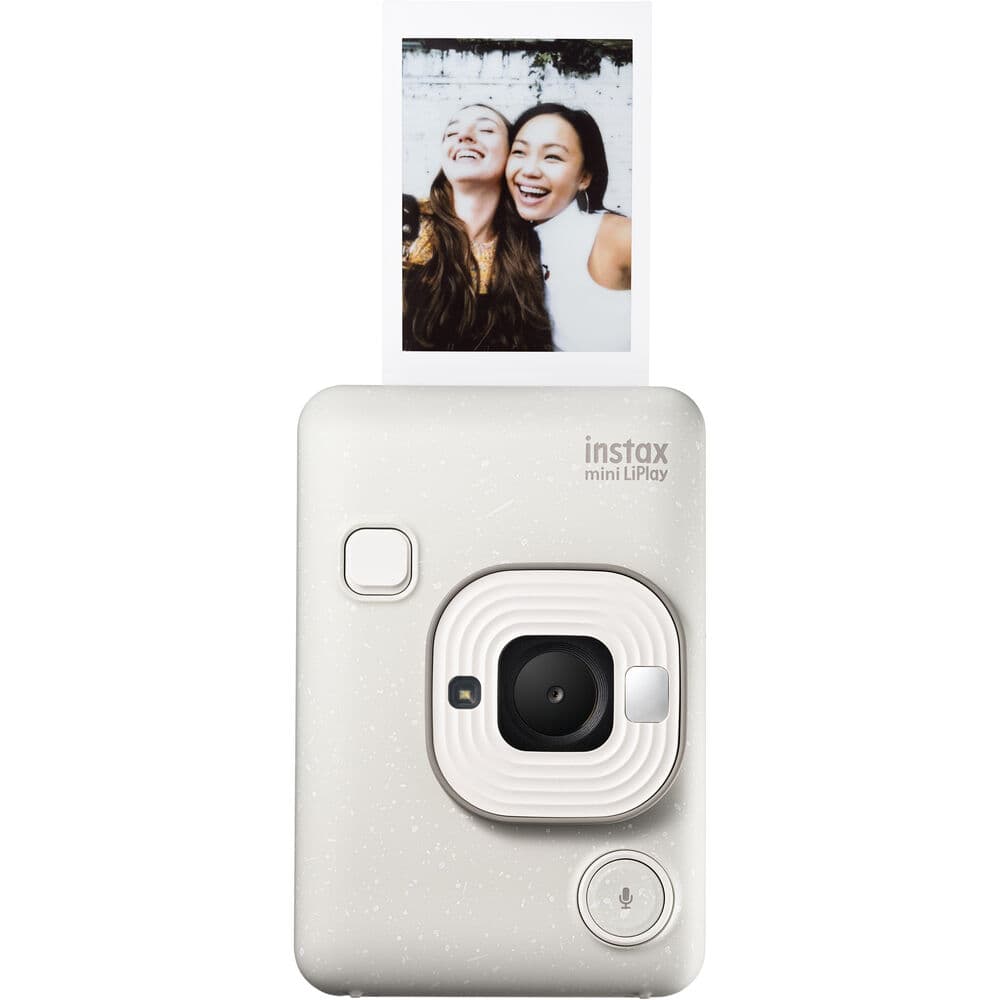 Fujifilm Instax Mini LiPlay Hybrid Instant Camera (Stone White) — image 1